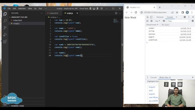Data type in JavaScript | JavaScript for LWC(in Hindi)