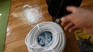 Катушка - удлинитель пластиковая  для  наматывания и хранения электропровода 2,5 сечением длиной 50