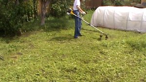 Huter GGT-1900s. Скос невысокой травы.