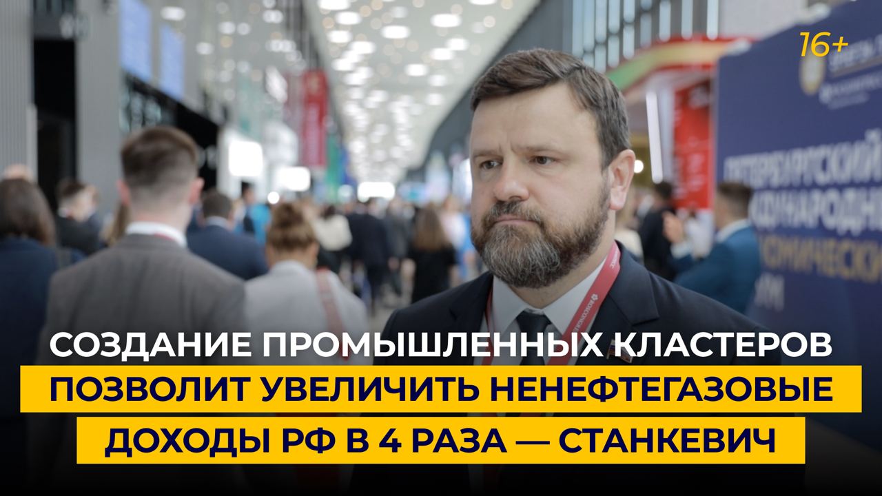 Создание промышленных кластеров позволит увеличить ненефтегазовые доходы РФ в 4 раза — Станкевич