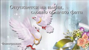 Опускается на плечи словно облачко фата / фонограмма/ минус