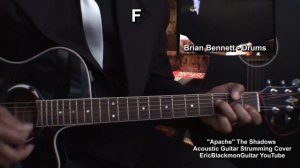 APACHE The Shadows - Guitar Chords Strumming Cover Trailer - LESSON AVAILABLE@EricBlackmonGuitar
