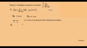 Интегралы 18. Признаки сравнения несобственных интегралов 2 рода (первый признак) (720p)