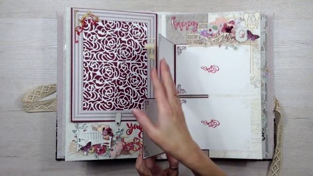 Свадебный альбом в цвете марсала. Наталья Yenn. смотреть онлайн