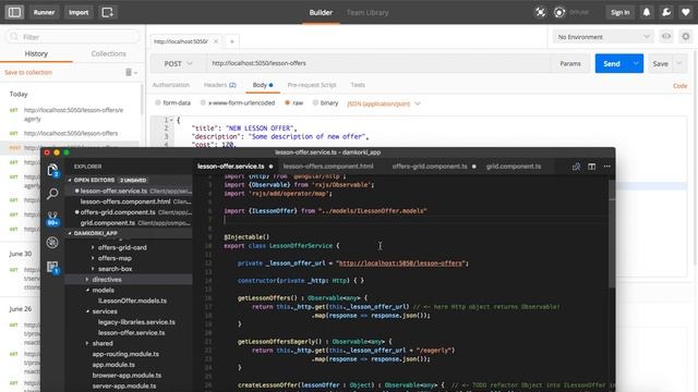 Angular 4 - Creating Model Interface, Web API Resource Service, and using them in Component to make смотреть онлайн