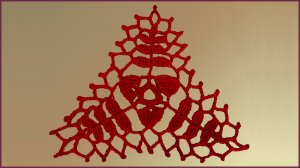 Треугольный мотив крючком. Мотив для шали.