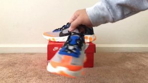 Nike React Element 87 Thunder Blue/Total Orange Unboxing @Sneakerpolitics