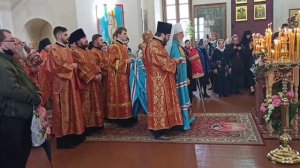 Архиерейское богослужение в храм Успенском храме г. Козельска