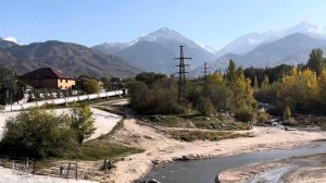 Almaty road trip. Река Большая Алматинка. 12 октября 2023. Kazakhstan. October 2023