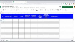 Техника работы с Гугл таблицами для новичков