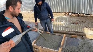 Заливка ростверка. Как залить фундамент. Часть 2