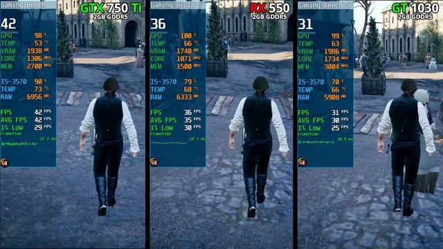 GTX 750 ti vs Rx 550 vs Gt 1030 | 10 Games Tested ? смотреть онлайн
