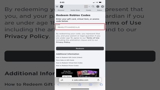 How to Claim Roblox Gift Card on Mobile Device