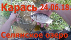 Ловля карася, Селянское озеро, Солотча, Рязанская область