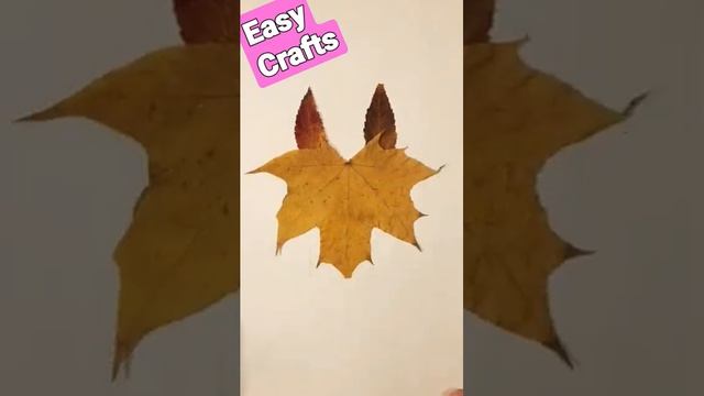 Осенние поделки из листьев ЛИСА?? Craft Ideas DIY