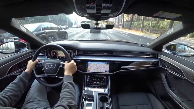 Audi A8L 55TFSI Quattro POV drive