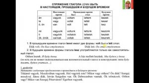 Венгерский язык Урок 25 - "Спряжение глагола Lenni в 3-х временах"