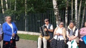 В Лианозовском парке замечательные песни: "Ивушка зелёная, над рекой склонённая"...