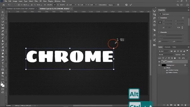 How to Make a Chrome Text Effect in Photoshop CC смотреть онлайн