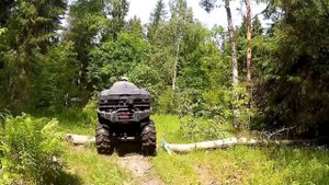 Покатушки на Квадриках.  Стелс Гепард 650 и 2 Гризлика