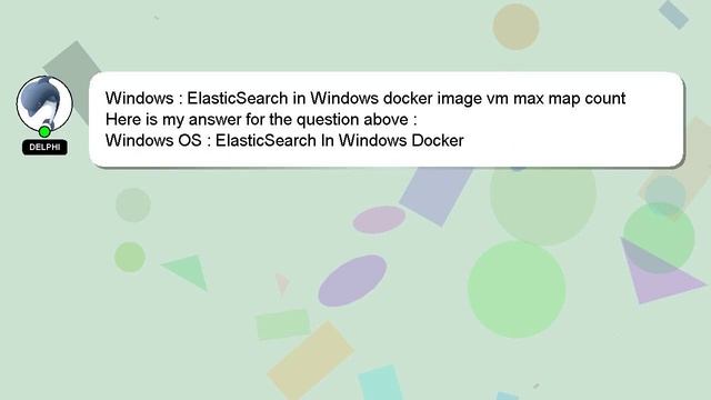 Windows : ElasticSearch in Windows docker image vm max map count смотреть онлайн