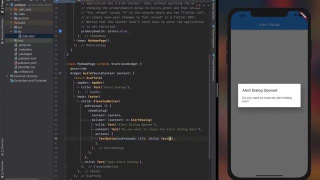 Flutter Widgets | AlertDialog
