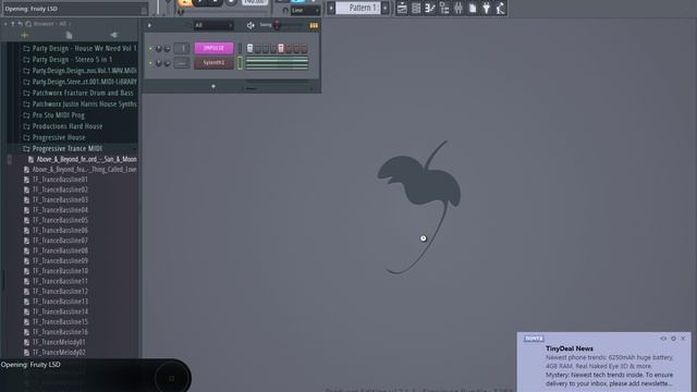 Импорт MIDI файлов в FL Studio 12.