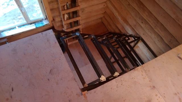 Лестница для дома из металла своими руками/ Как сделать ступени/ Как рассчитать лестницу/