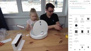 Робот пылесос Xiaomi Mijia Sweeping Robot 1S - распаковка и подключение к Алисе