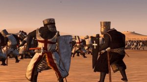 ВНЕЗАПНАЯ ЖЁСТКАЯ БОЙНЯ КРЕСТОНОСЦЕВ - ТАМПЛИЕРЫ VS ГОСПИТАЛЬЕРЫ