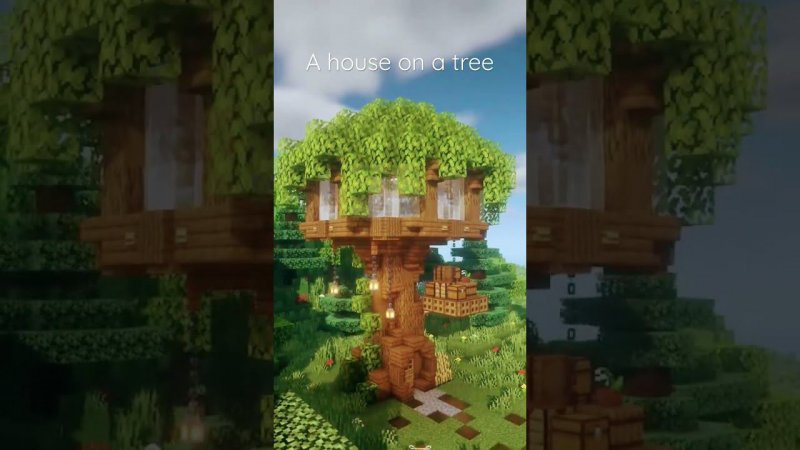 A house on a tree in #Minecraft