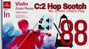 C:2 Hop Scotch | No 2 from Child's Play | Peter Martin | ABRSM Violin Initial Grade | 2020-2023 | 8