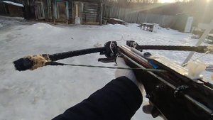 Самодельная тетива из рыболовной плетёнки для арбалета ,силы натяжения - 36 кг