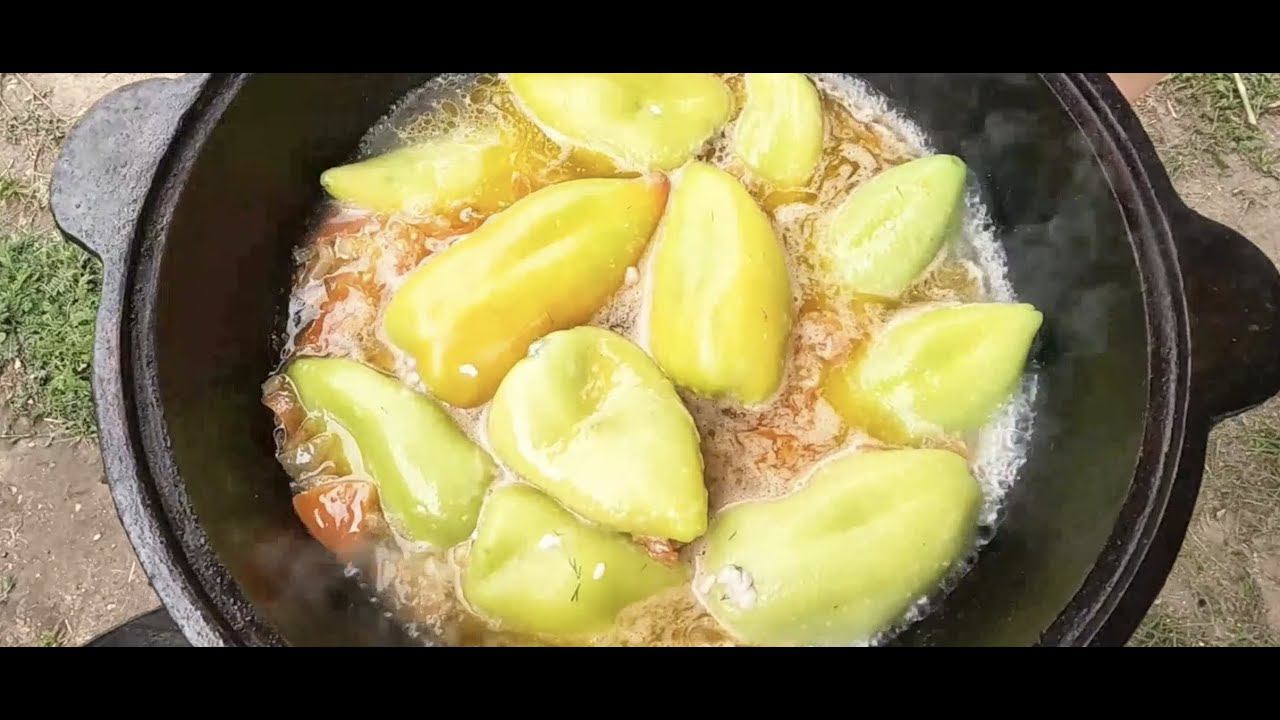 Фаршированный перец! Голубцы из перца! Узбекская кухня.
