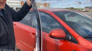 Дефлекторы окон Kia Rio III (Киа Рио 3) седан 2010-2017, ветровики на двери автомобиля, ТТ. Обзор.