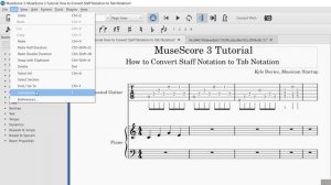 How to Instantly Convert Sheet Music to Tab Notation for Free! with MuseScore 3