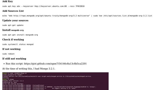 Ubuntu: Install Mongo 3.2 on Ubuntu 15.10 (3 Solutions!!) смотреть онлайн