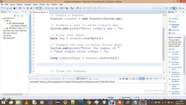 Introduction To Java Programming Exercise 3 5b смотреть онлайн