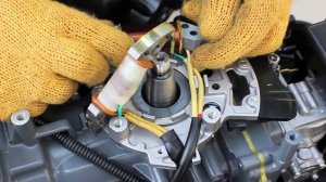 Suzuki DT15A  Установка генераторной катушки