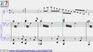 Max Bruch's Concerto in G minor Op. 26 sheet music for violin and piano - Video Score