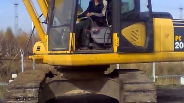 Работа на экскаваторе 1