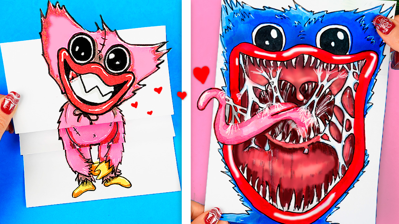 5 Рисунков с Хагги Вагги для фанатов игры в Poppy Playtime на Поделки Самоделки