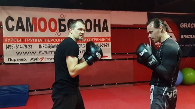Контратака левой на прямой правой. Самооборона 100 %