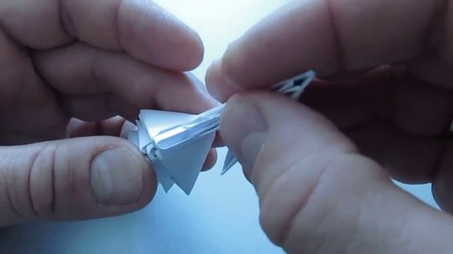 НОВОГОДНЯЯ ЗВЕЗДА - СНЕЖИНКА. Модульное оригами своими руками. Видео смотреть онлайн