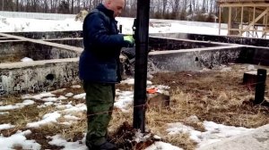 Закручивание и выравнивание сваи 133/350/3000