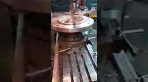 #Сверление отверстий фланца на поворотном столе. 16 сентября 2020 г.