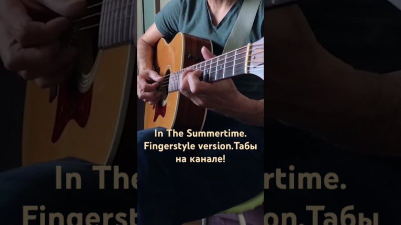 In The Summertime-Mungo Gerry.Fingerstyle version. #fingerstyle #акустика