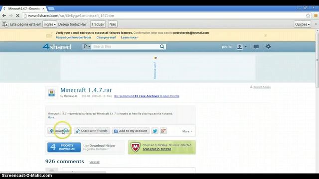 Tutorial - como baixar Minecraft 1.4.7 смотреть онлайн