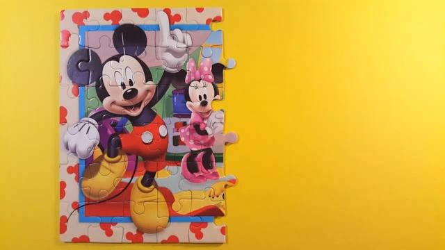 Disney CLUBHOUSE Jigsaw Puzzle Game Rompecabezas De Mickey Mouse Kids Toys Fun