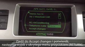 Aktywacja AUX IN w Audi MMI 2G (A4 A5 A6 A8 Q7) stereo line-in, wejście audio